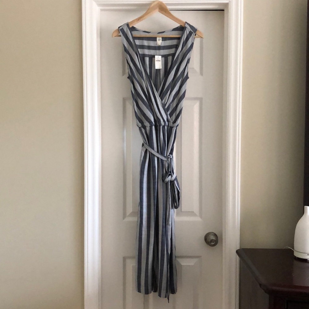 Gap Sleeveless Wrap Jump suit
